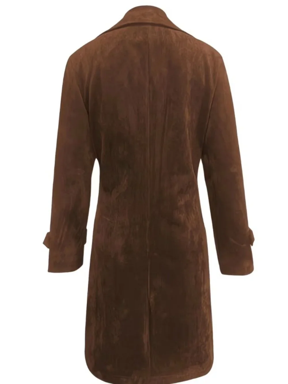 Elegant Women'S Vintage Coat - Classic Lapel Design, Front Button Closure